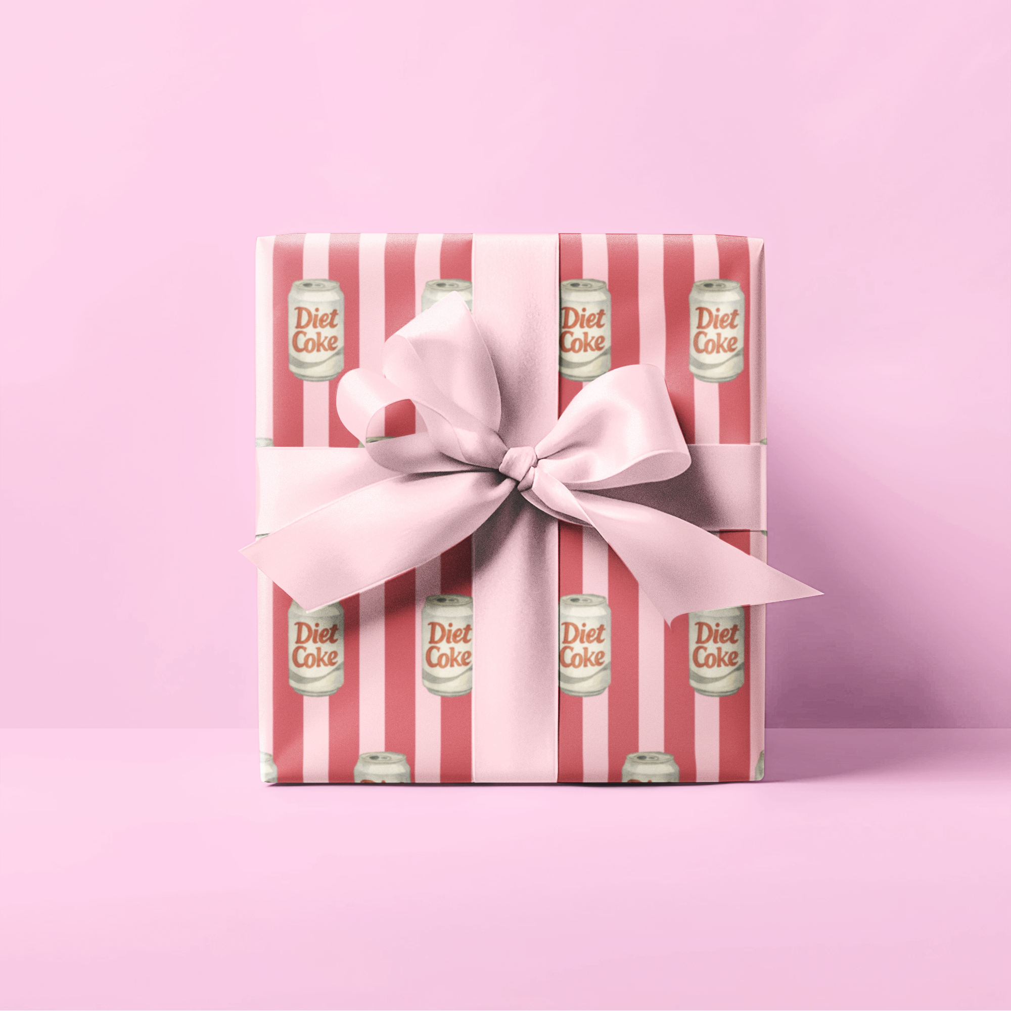 Diet Coke wrapping paper | girly wrapping paper | foodie wrapping paper 