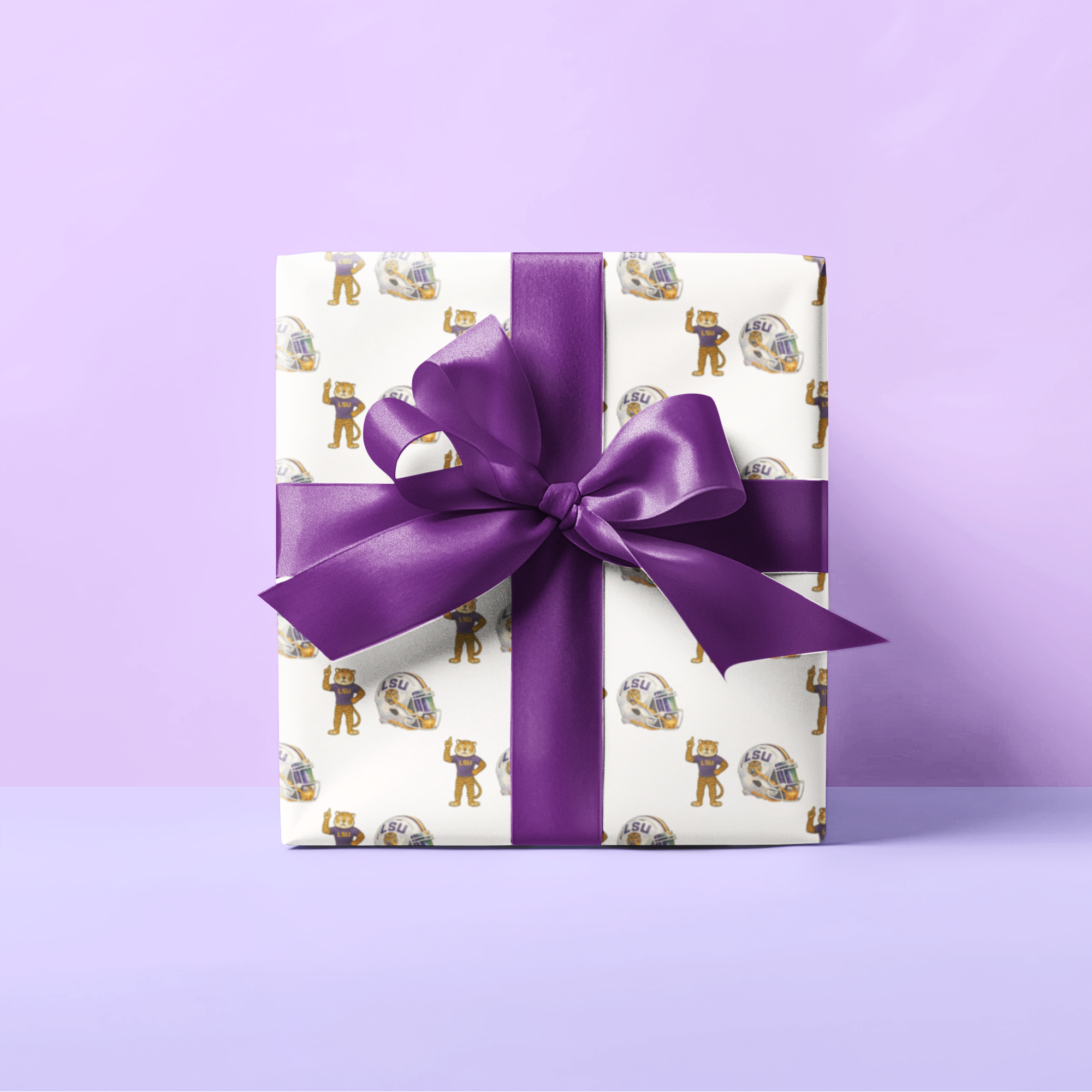 LSU Tiger Fan Wrapping Paper