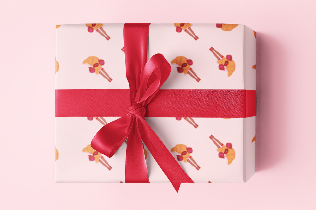 Croissant Diva Wrapping paper roll
