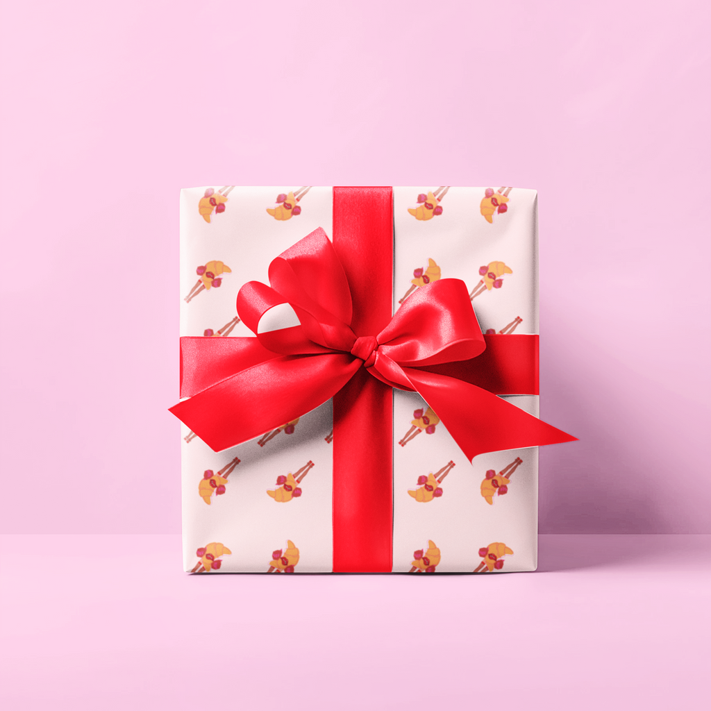 Croissant Diva Wrapping paper roll