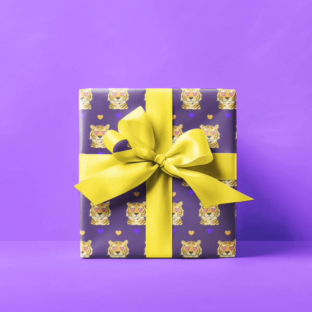 LSU Tiger Wrapping Paper