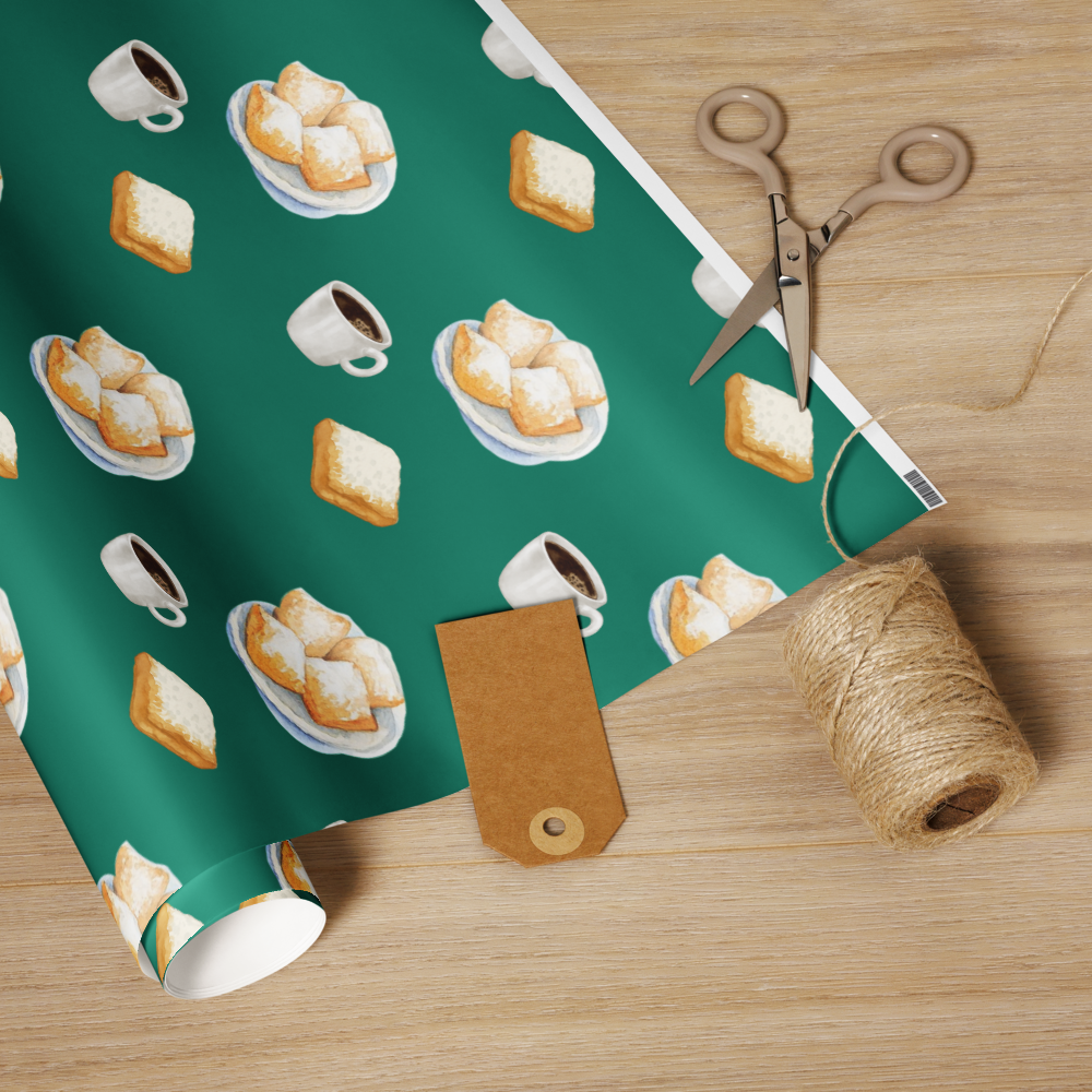 Beignet Wrapping paper roll